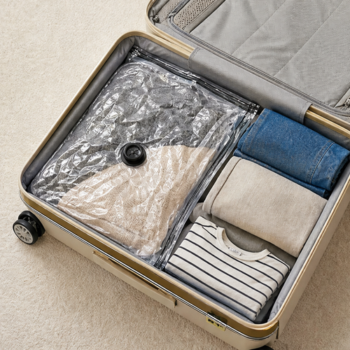 18‑combo travel vacuum compression packing cubes for clothing, space‑saver seal storage bags with cordless pump, practical luggage and suitcase organizer for vacation and cruise trips