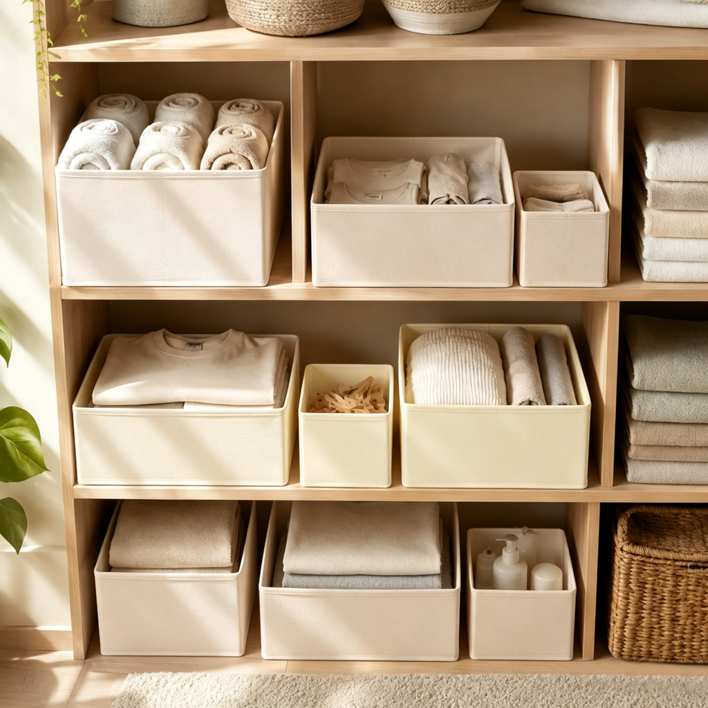 Dresser Drawer Clothing Organizer Set of 18, Foldable Storage Divider Bins for Closet and Nursery, Practical Storage Solution for Baby Clothes, Underwears and Socks